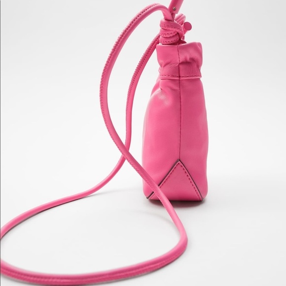 ZARA BNWT Knotted Mini Bucket Bag - Picture 2 of 5